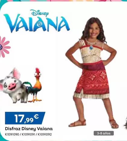 Oferta de Disney - Disfraz  Vaiana  por 17,99€ en ToysRus