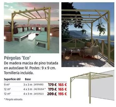 Oferta de Pérgolas 'Eco' por 165€ en BAUHAUS