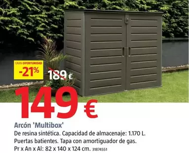 Oferta de Arcón Multibox  por 149€ en BAUHAUS