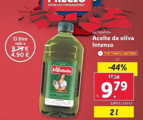 Oferta de La Española - Aceite De Oliva Intenso por 9,79€ en Lidl