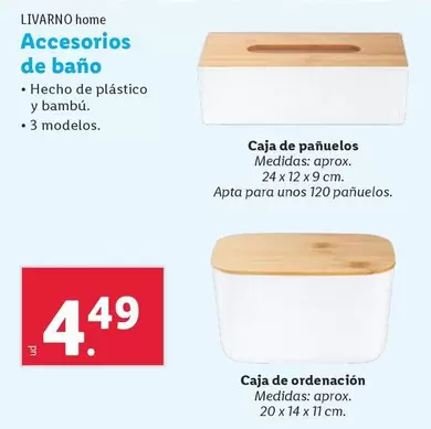 Oferta de Livarno Home - Accesorios De Baño  por 4,49€ en Lidl