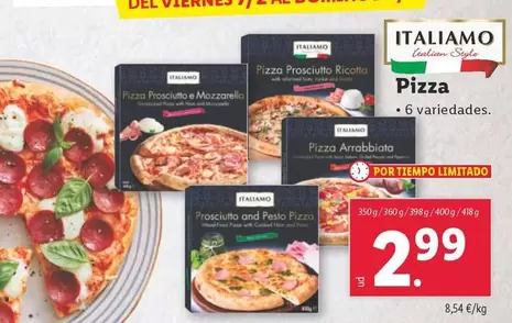 Oferta de Italiamo - Pizza por 2,99€ en Lidl