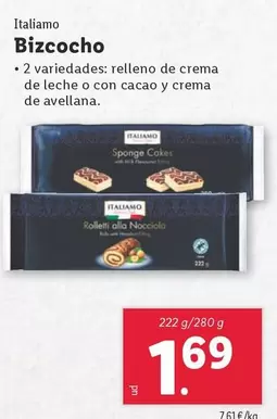 Oferta de Italiamo - Bizcocho por 1,69€ en Lidl