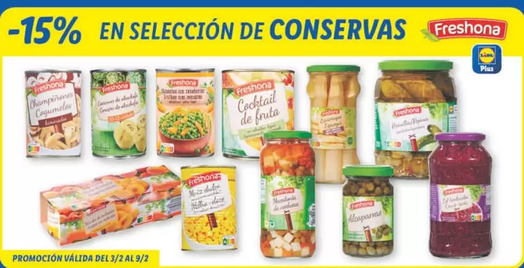 Oferta de Freshona - En Seleccion De Conservas en Lidl