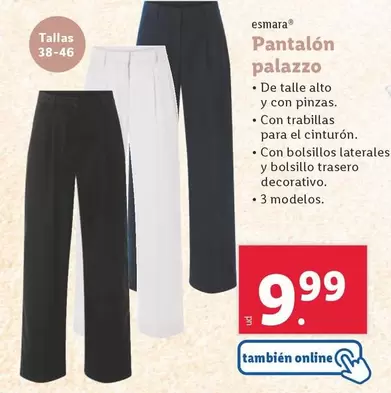 Oferta de Esmara - Pantalon Palazzo por 9,99€ en Lidl