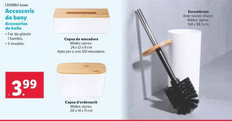 Oferta de Livarno Home - Accesorios De Baño por 3,99€ en Lidl