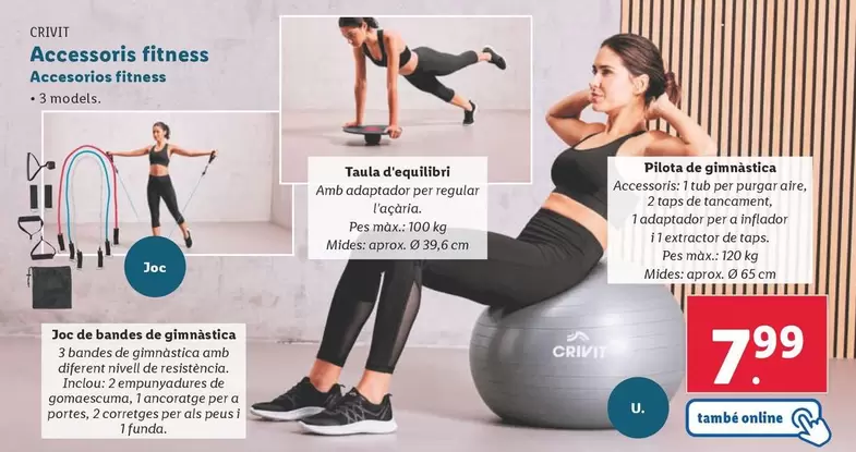 Oferta de Crivit - Accesorios Fitness por 7,99€ en Lidl