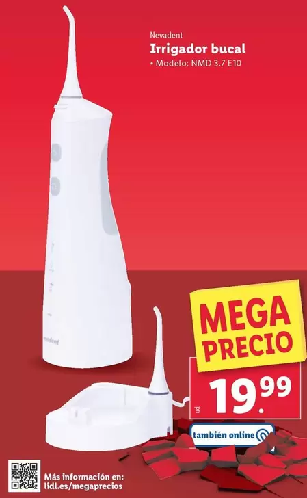 Oferta de Nevadent - Irrigador Bucal por 19,99€ en Lidl