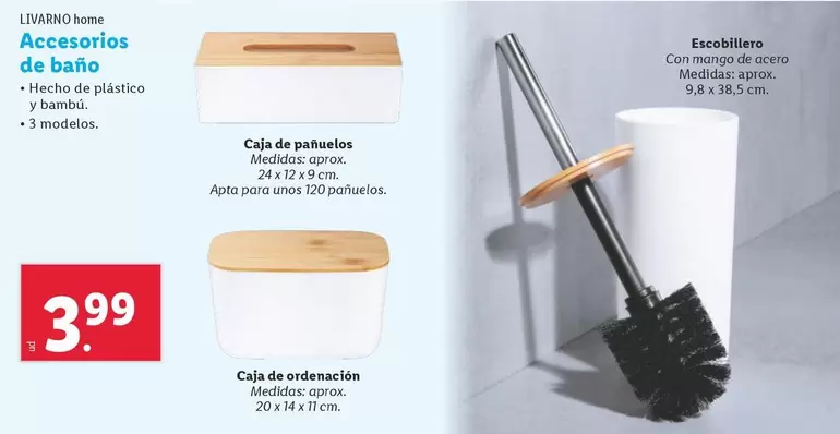 Oferta de Livarno Home - Accesorios De Bano por 3,99€ en Lidl