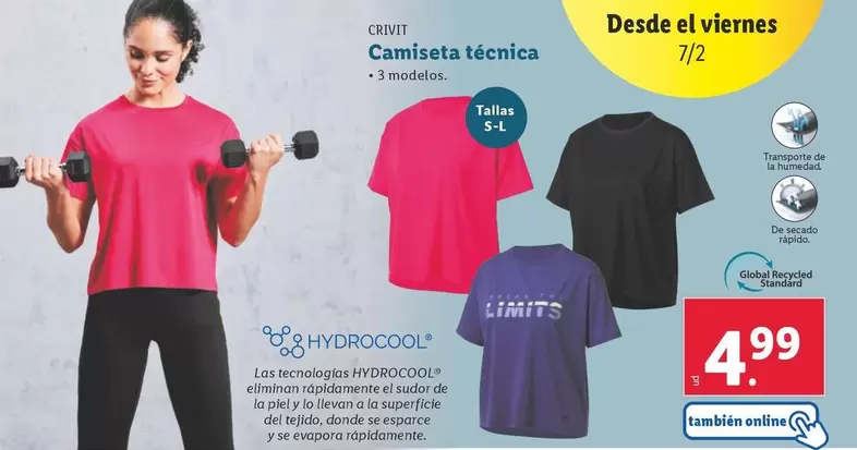 Oferta de Crivit - Camiseta Térmica por 4,99€ en Lidl