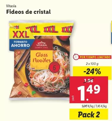 Oferta de Vitasia - Fideos De Cristal por 1,49€ en Lidl