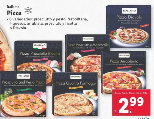 Oferta de Italiamo - Pizza por 2,99€ en Lidl