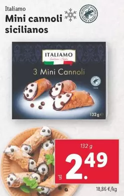 Oferta de Italiamo - Mini Cannoli Sicilianos por 2,49€ en Lidl