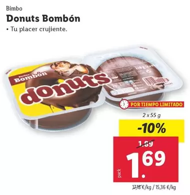 Oferta de Bimbo - Donuts Bombon por 1,69€ en Lidl