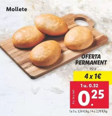 Oferta de Mollete por 0,25€ en Lidl