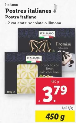 Oferta de Italiamo - Postre Italiano por 3,79€ en Lidl