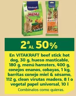 Oferta de Vitakraft - Beef Stick Hot Dog en HiperDino