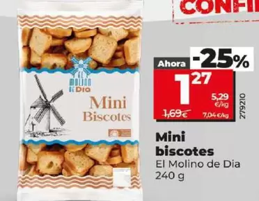 Oferta de El Molino De Dia - Mini Biscotes por 1,27€ en Dia