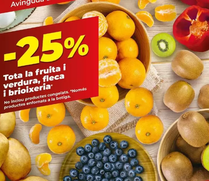 Oferta de Toda La Fruta Y Verdura, Panaderia Y Bolleria en Dia