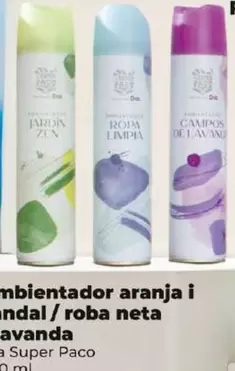 Oferta de Dia Super Paco - Ambientador Pomelo Y Sandalo / Ropa Limpia / Lavanda por 1€ en Dia