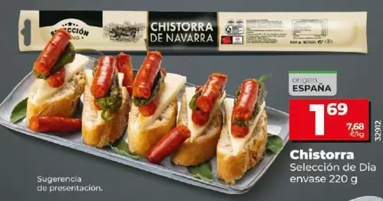 Oferta de Seleccion De Dia - Chistorra por 1,69€ en Dia