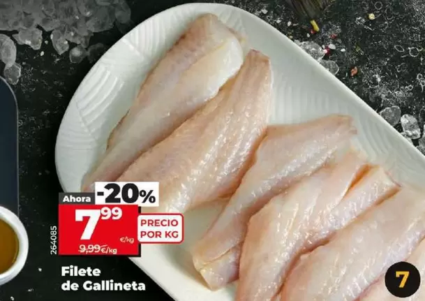 Oferta de Filete De Gallineta por 7,99€ en Dia