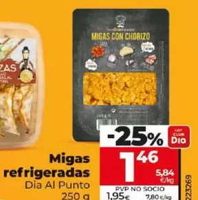 Oferta de Dia Al Punto - Migas Refrigeradas  por 1,46€ en Dia