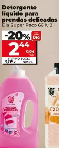 Oferta de Dia Super Paco - Detergente Liquido Para Prendas Delicadas por 2,44€ en Dia