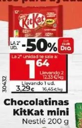 Oferta de Nestlé - Chocolatinas Kitkat mini por 3,29€ en Dia