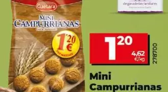 Oferta de Cuétara - Mini Campurrianas por 1,2€ en Dia