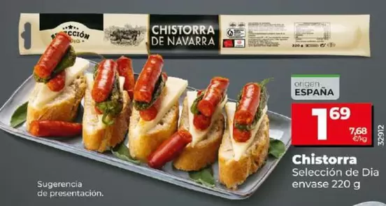 Oferta de Seleccion De Dia - Chistorra por 1,69€ en Dia