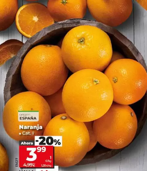 Oferta de Naranja por 3,99€ en Dia