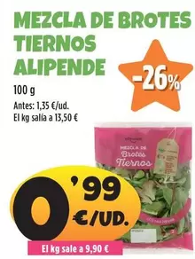 Oferta de Alipende - Mezcla De Brotes Tiernos  por 0,99€ en Ahorramas