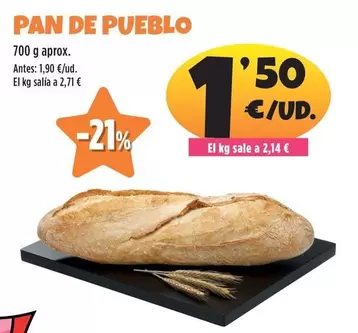 Oferta de Pan De Pueblo por 1,5€ en Ahorramas