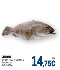 Oferta de Origen - Cherne por 14,75€ en Makro