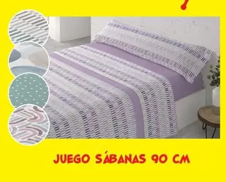 Oferta de Juego Sabanas 90cm en Outlet Hogar