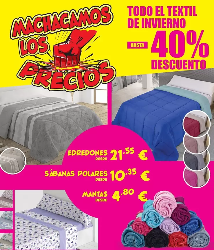 Oferta de Todo El Textil De Invierno por 4,8€ en Outlet Hogar