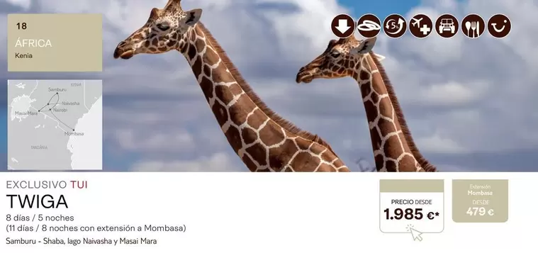 Oferta de Kena - Twiga en Tui Travel PLC