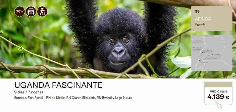 Oferta de Canal - Uganda Fascinante por 4139€ en Tui Travel PLC