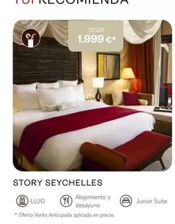Oferta de Story Seychelles por 1999€ en Tui Travel PLC