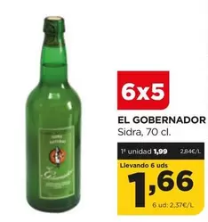 Oferta de El Gobernador - Sidra por 1,99€ en Alimerka