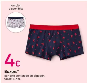 Oferta de Boxers por 4€ en Pepco