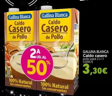 Oferta de Gallina Blanca - Caldo Casero por 3,3€ en Hiper Usera