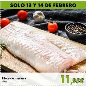 Oferta de Filete De Merluza por 11,95€ en Hiper Usera