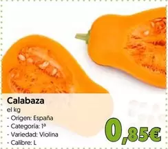 Oferta de Origen - Calabaza por 0,85€ en Hiper Usera