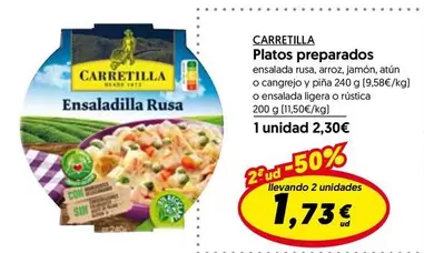 Oferta de Carretilla - Platos Preparados por 2,3€ en Hiper Usera