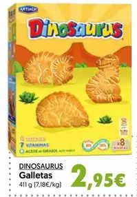 Oferta de Artiach - Dinosaurus Galletas por 2,95€ en Hiper Usera