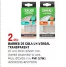 Oferta de Salki - Barres De Cola Universal Transparent por 2,95€ en Fes Més