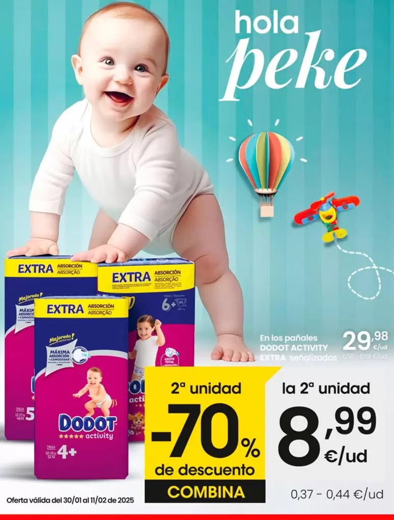 Oferta de Dodot - En Los Panales por 29,98€ en Eroski