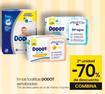 Oferta de Dodot - En Las Toallitas Senalizadas en Eroski